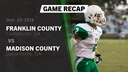 Recap: Franklin County  vs. Madison County  2016