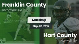 Matchup: Franklin County vs. Hart County  2016