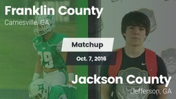 Matchup: Franklin County vs. Jackson County  2016