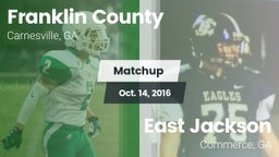 Matchup: Franklin County vs. East Jackson  2016