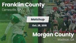 Matchup: Franklin County vs. Morgan County  2016
