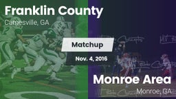 Matchup: Franklin County vs. Monroe Area  2016