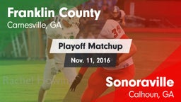 Matchup: Franklin County vs. Sonoraville  2016