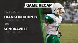 Recap: Franklin County  vs. Sonoraville  2016