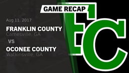 Recap: Franklin County  vs. Oconee County  2017
