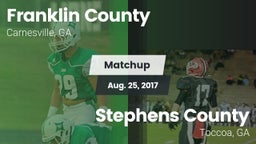 Matchup: Franklin County vs. Stephens County  2017