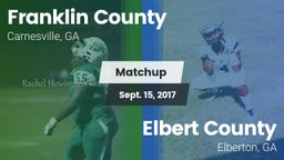 Matchup: Franklin County vs. Elbert County  2017