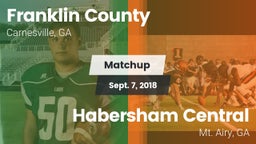 Matchup: Franklin County vs. Habersham Central 2018