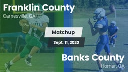 Matchup: Franklin County vs. Banks County  2020