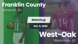 Matchup: Franklin County vs. West-Oak  2020