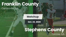 Matchup: Franklin County vs. Stephens County  2020