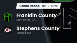 Recap: Franklin County  vs. Stephens County  2022