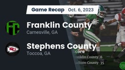 Recap: Franklin County  vs. Stephens County  2023