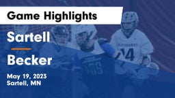 Sartell  vs Becker  Game Highlights - May 19, 2023