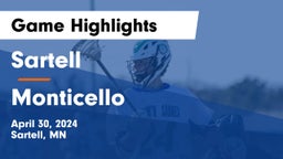 Sartell  vs Monticello  Game Highlights - April 30, 2024