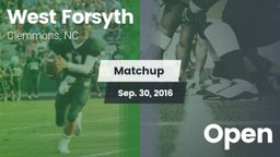 Matchup: West Forsyth vs. Open 2016