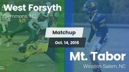 Matchup: West Forsyth vs. Mt. Tabor  2016