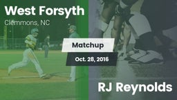 Matchup: West Forsyth vs. RJ Reynolds  2016