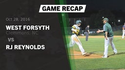 Recap: West Forsyth  vs. RJ Reynolds  2016