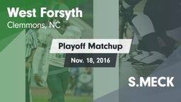 Matchup: West Forsyth vs. S.MECK 2016