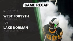 Recap: West Forsyth  vs. Lake Norman  2016