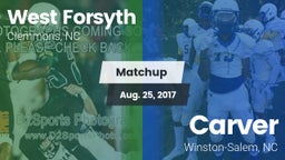 Matchup: West Forsyth vs. Carver  2017