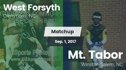 Matchup: West Forsyth vs. Mt. Tabor  2017