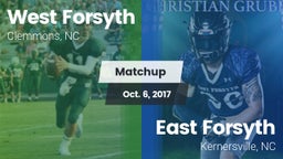 Matchup: West Forsyth vs. East Forsyth  2017