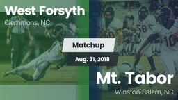 Matchup: West Forsyth vs. Mt. Tabor  2018