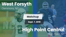 Matchup: West Forsyth vs. High Point Central  2018