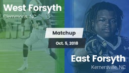 Matchup: West Forsyth vs. East Forsyth  2018