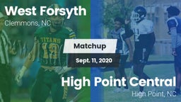 Matchup: West Forsyth vs. High Point Central  2020