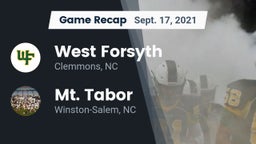 Recap: West Forsyth  vs. Mt. Tabor  2021