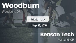 Matchup: Woodburn  vs. Benson Tech  2016