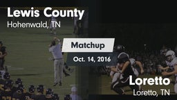 Matchup: Lewis County High vs. Loretto  2016