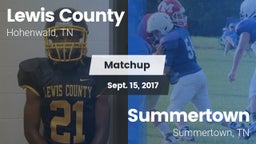 Matchup: Lewis County High vs. Summertown  2017