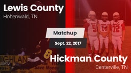 Matchup: Lewis County High vs. Hickman County  2017