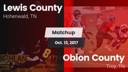 Matchup: Lewis County High vs. Obion County  2017