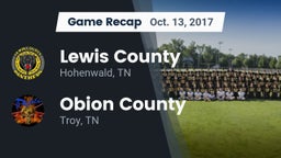 Recap: Lewis County  vs. Obion County  2017