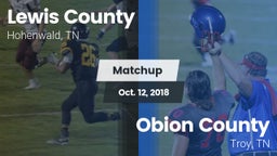 Matchup: Lewis County High vs. Obion County  2018