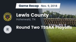 Recap: Lewis County  vs. Round Two TSSAA Playoffs 2018
