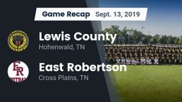 Recap: Lewis County  vs. East Robertson  2019