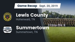 Recap: Lewis County  vs. Summertown  2019