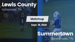 Matchup: Lewis County High vs. Summertown  2020