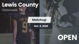 Matchup: Lewis County High vs. OPEN 2020