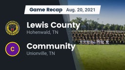 Recap: Lewis County  vs. Community  2021