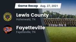 Recap: Lewis County  vs. Fayetteville  2021