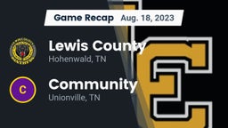 Recap: Lewis County  vs. Community  2023