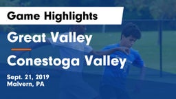 Great Valley  vs Conestoga Valley  Game Highlights - Sept. 21, 2019