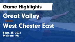 Great Valley  vs West Chester East  Game Highlights - Sept. 23, 2021